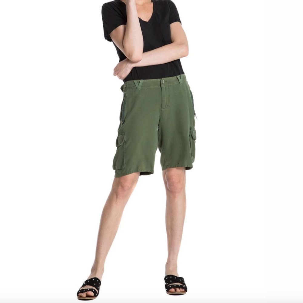 Da-Nang Easy Fit Bermuda Shorts - Bronze Green